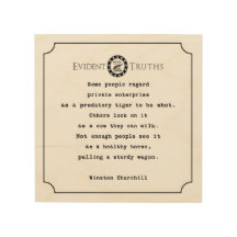plaque rustique de mur de citation de Winston