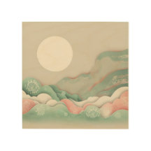 Vecteur Abstrait Japandi Pastel Harmonieux