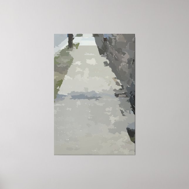 Impression sur le canevas de ma route (Recto)