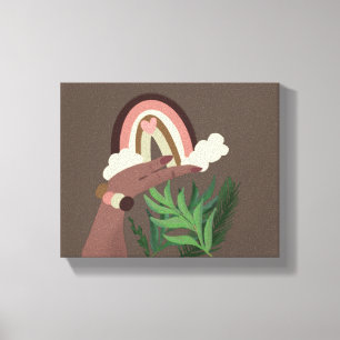 Impression sur toile Boho Rainbow pour amateurs de