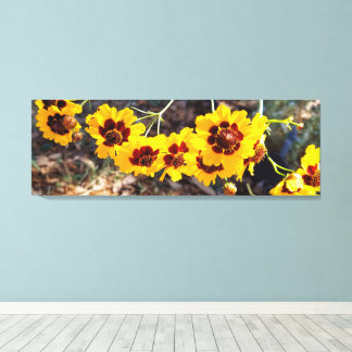 Impression sur toile Bouquet Floral Doré