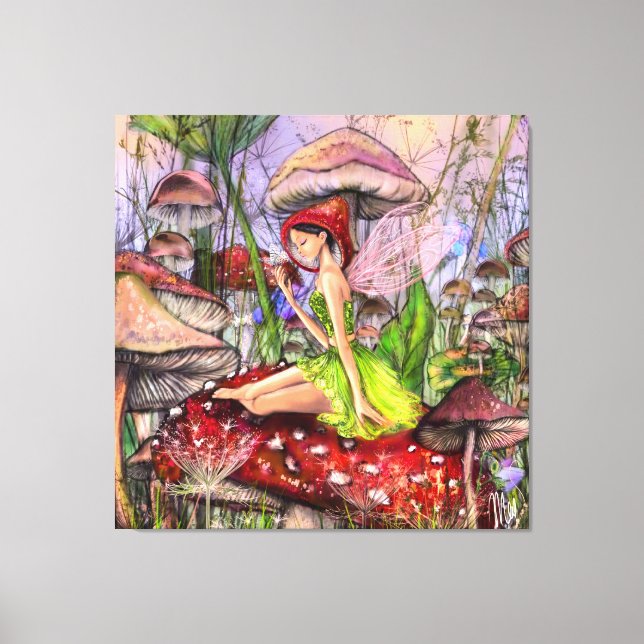 Impression sur toile Champignons Fantaisie (Recto)