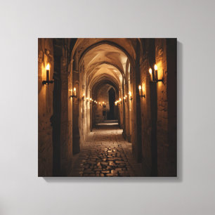 Impression sur toile (Corridor du château-4)