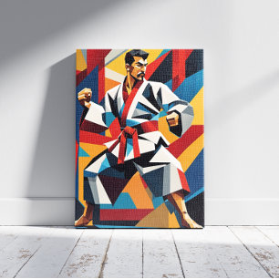 Impression sur toile Cubisme de Karaté