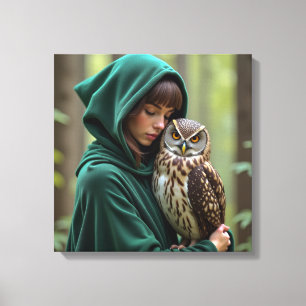 Impression sur toile (Dame de la forêt)