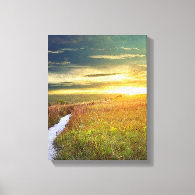 Impression sur toile d'art - Konza Prairie (Recto)