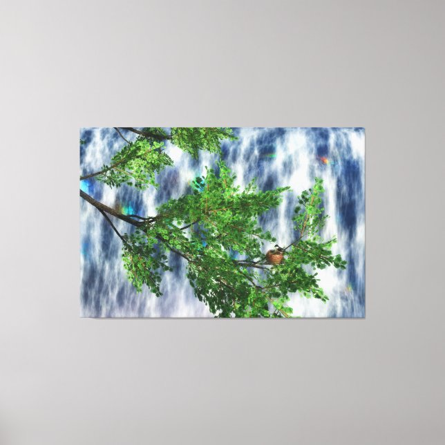 Impression sur toile de Birdsnest Falls (Recto)