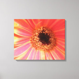 Impression sur toile de fleur de gerbera