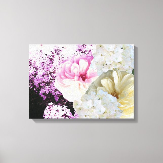 Impression sur toile de fleurs mixtes magnifiques (Recto)