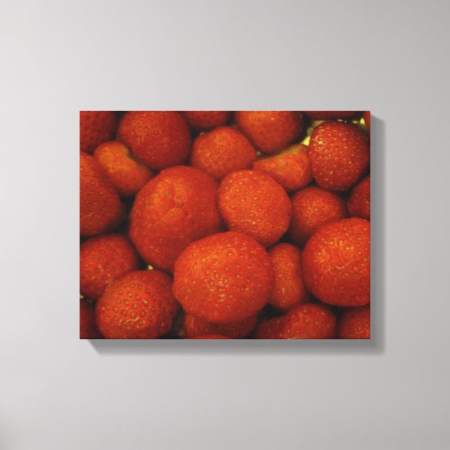 Impression sur toile de Fraises Juteuses (Recto)