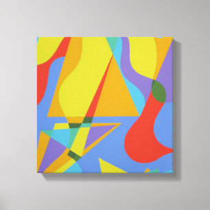 Impression sur toile de géométrie ludique