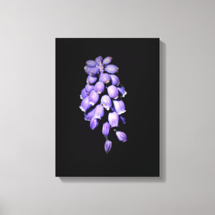 Impression sur toile de jacinthe des vignes floral