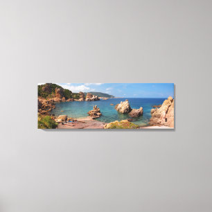 Impression sur toile de la côte rocheuse rouge de
