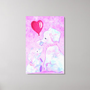 Impression sur toile de la maman éléphant et bébé