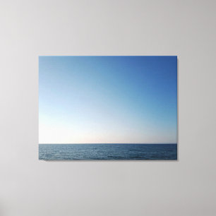 Impression sur toile de la mer et de l'horizon