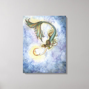 Impression sur toile de la sirène de la lune en ha