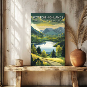 Impression sur toile de l'affiche de voyage des Hi