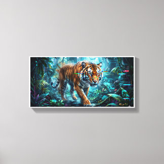 Impression sur toile de Majestic Stalking Tiger Fa