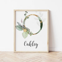 Impression sur toile de monogramme de lettre O pou