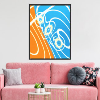 Impression sur toile de motif géométrique de physi