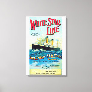 IMPRESSION SUR TOILE DE PAQUEBOT DE LA WHITE STAR 