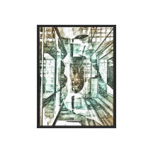 impression sur toile de sous-marin abstrait