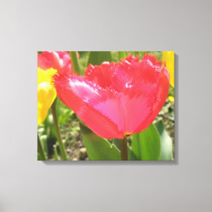 Impression sur toile de Tulipes à franges