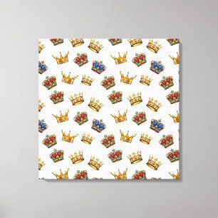 Impression sur toile des Couronnes Royales