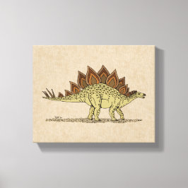 Impression sur toile du dinosaure jurassique Stégo