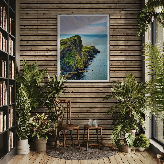 Impression sur toile du phare de Neist Point - Île (Créateur téléchargé)