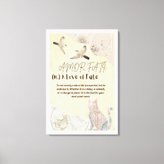 Impression sur toile étendue Amor Fati