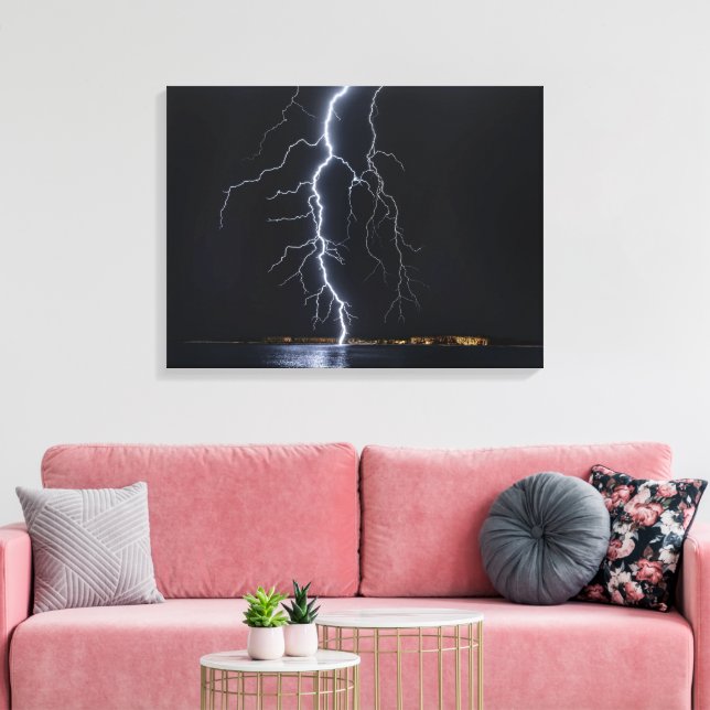 Impression sur toile étendue de foudre (Insitu(Salon))