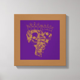 Impression sur toile étendue de roi et reine faits