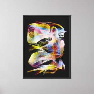 Impression sur toile étirée de grenouille