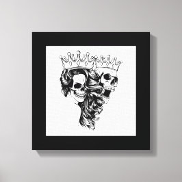 Impression sur toile étirée Royalty Made King & Qu