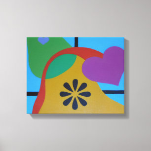 Impression sur toile Formes de Joie Colorée
