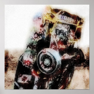 Impression sur toile grunge d'Amarillo