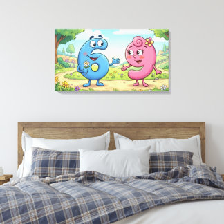 Impression sur toile Love 69 - Cadeau d'art mural