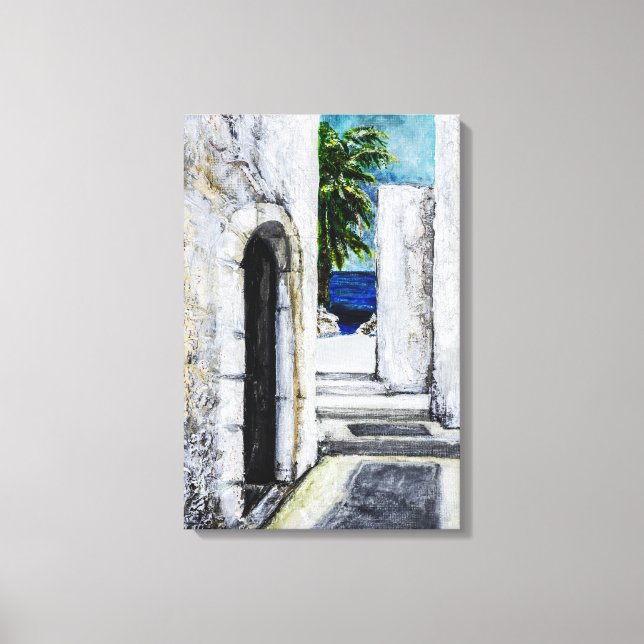 Impression sur toile - Passage méditerranéen vers  (Recto)