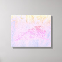 Impression sur toile Python dans la brume