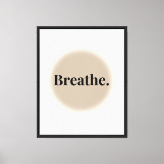 Impression sur toile Respiration Minimale Calme