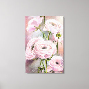 Impression sur toile Rose Rose - Peinture