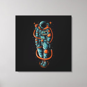 Impression sur toile tendue de l'état d'astronaute