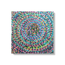 Impression sur toile tendue de spirales de confett