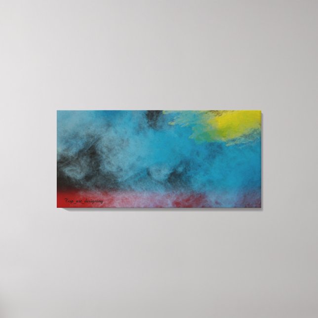Impression sur toile tendue Espace fumée  (Recto)