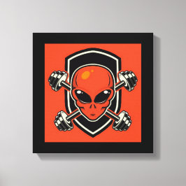 Impression sur toile tendue Red Alien Gym