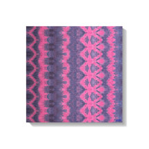 Impression sur toile tendue rose indigo