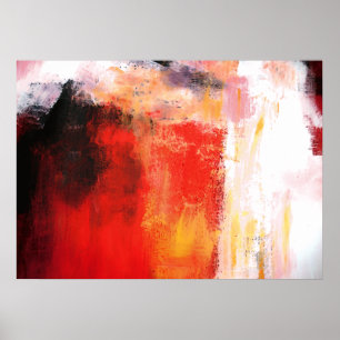 Impression sur toile vernie d'art abstrait moderne