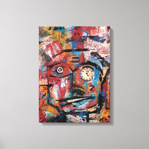 Impression "Tick Tock" en toile étirée