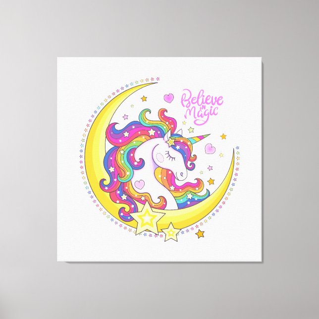 Impression Unicorn Magic Canvas (Recto)
